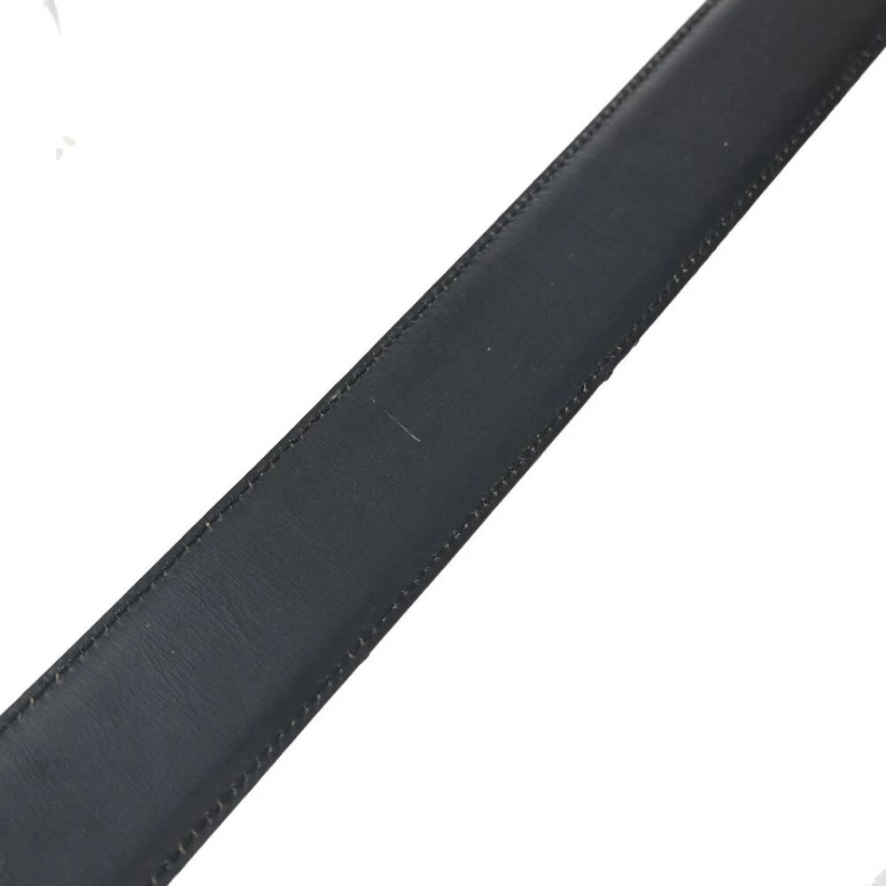 GUCCI G Logo Reversible Belt 70/28 35mm Leather Brown Blue 168-082725 - Picture 12 of 15